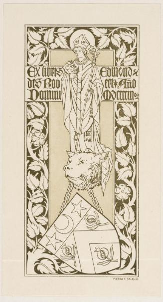 Bookplate of Edmond des Robert