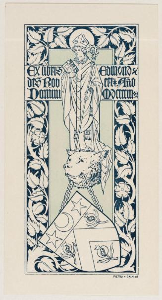 Bookplate of Edmond des Robert