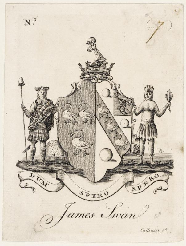 Bookplate of James Swan