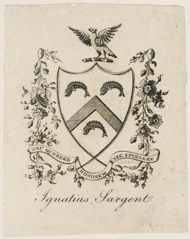 Bookplate of Ignatius Sargent