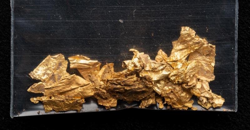 Gold foil fragments
