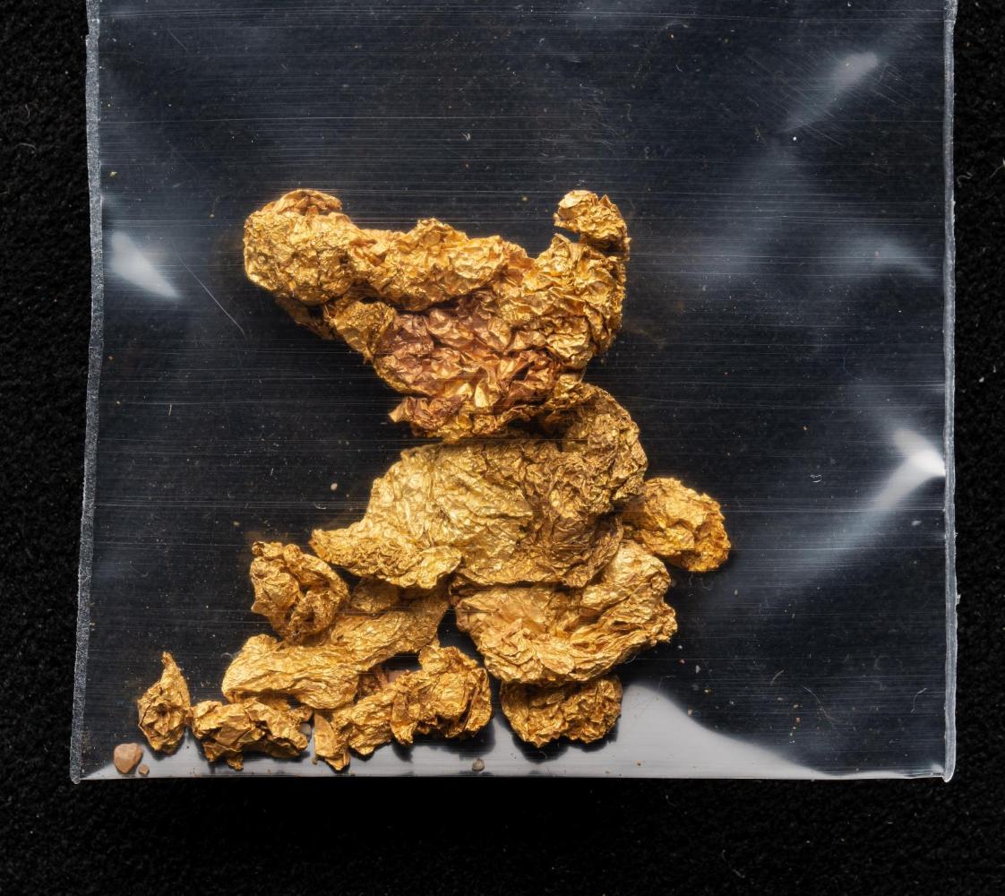 Fragment of gold leaf