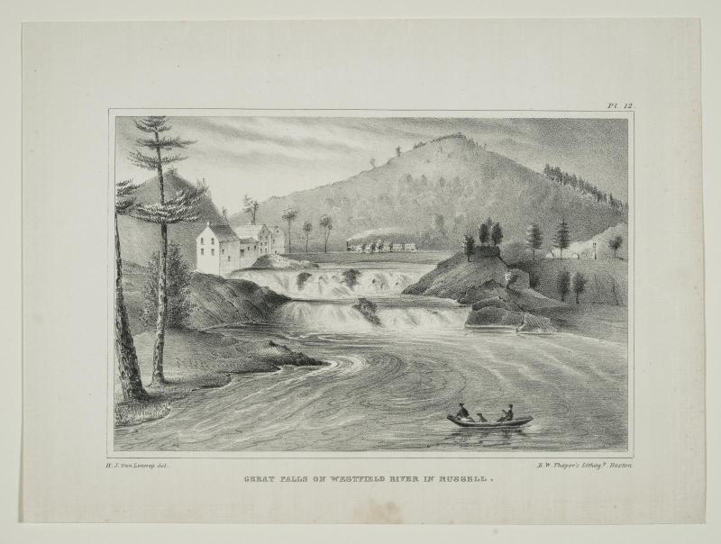 Great Falls on Westfield River in Russell