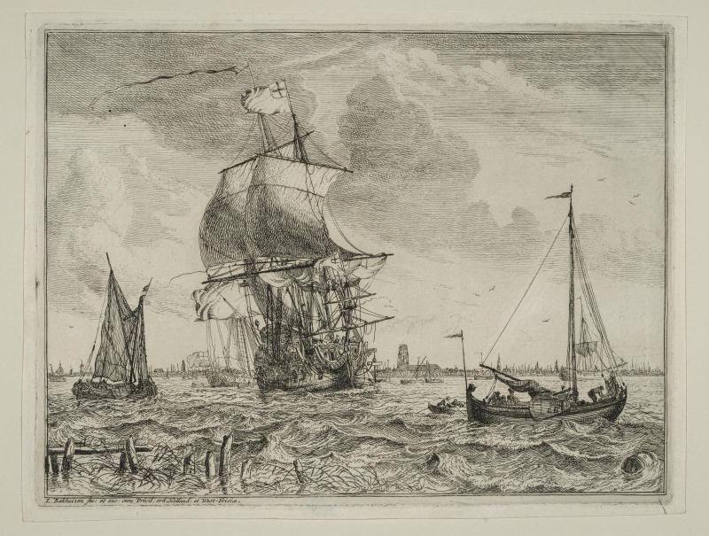 Maritime Scene with a View of a City