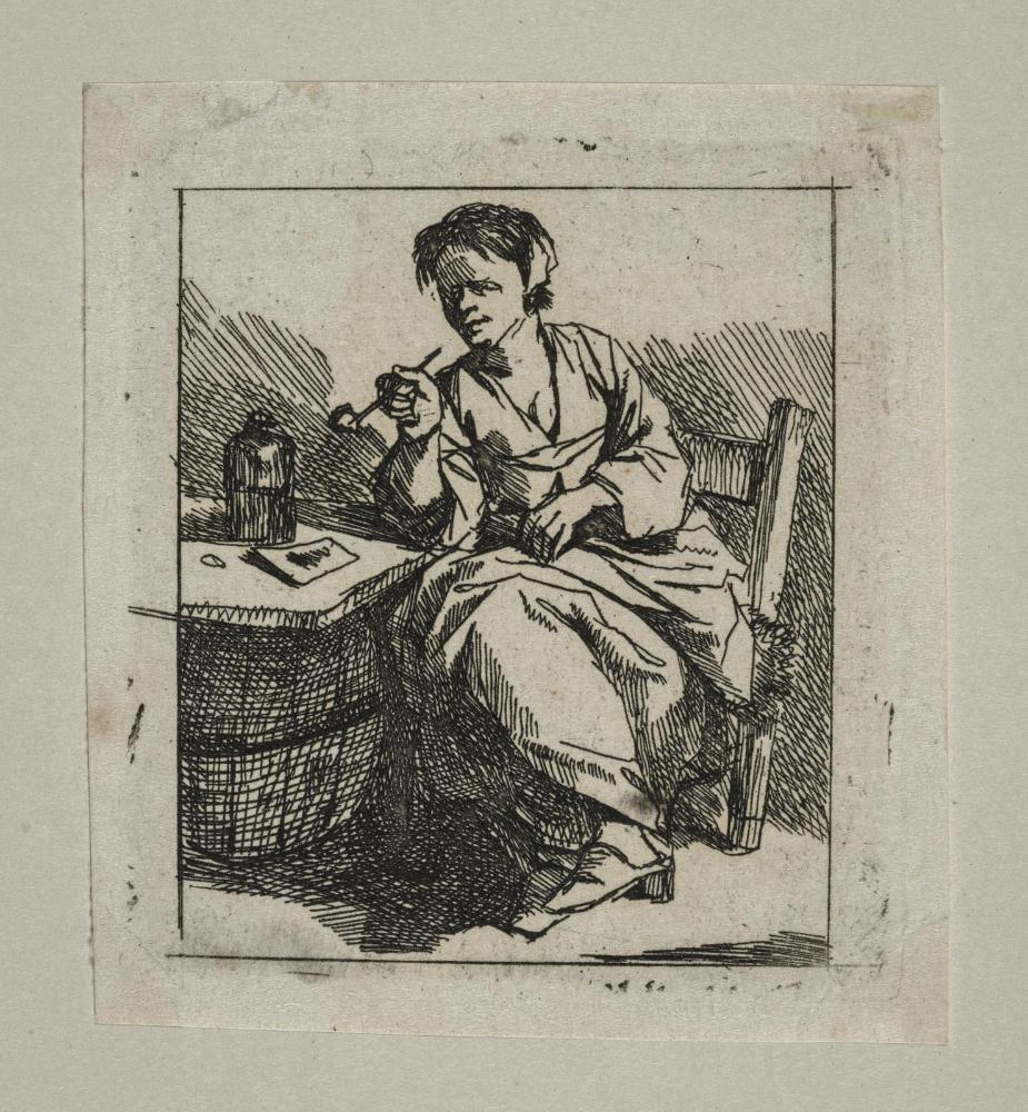 A Woman Smoking