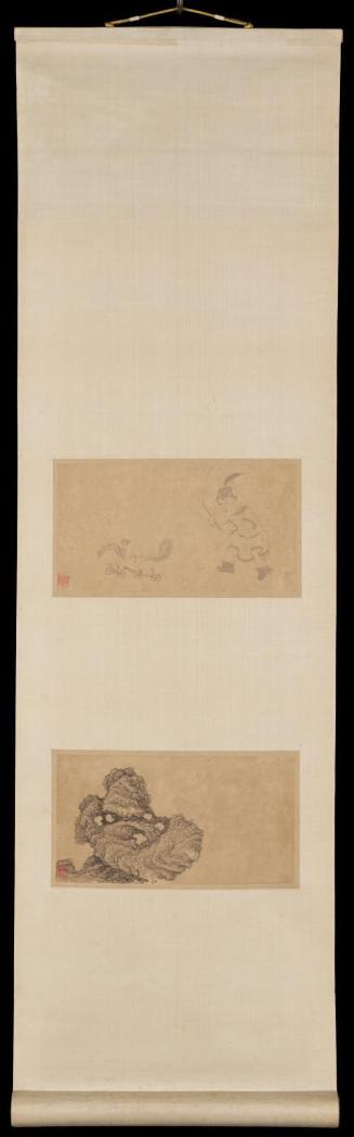 Children Playing and Rock, two album leaves