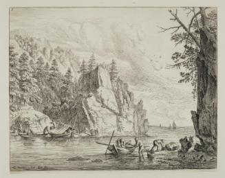 The Lobster Fishers (View on the Rhine)