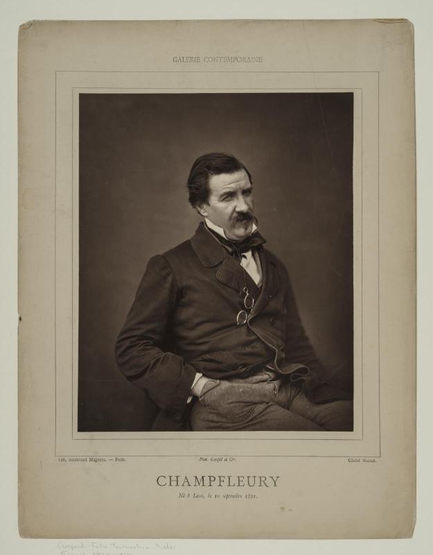 Portrait of Champfleury from the Galerie Contemporaine Series