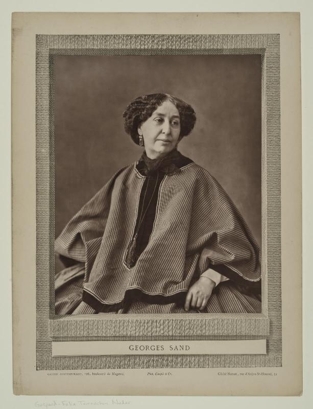 Portrait of Georges Sand from the Galerie Contemporaine Series