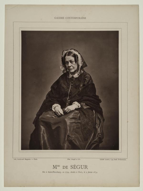 Portrait of Madame de Ségur from the Galerie Contemporaine Series