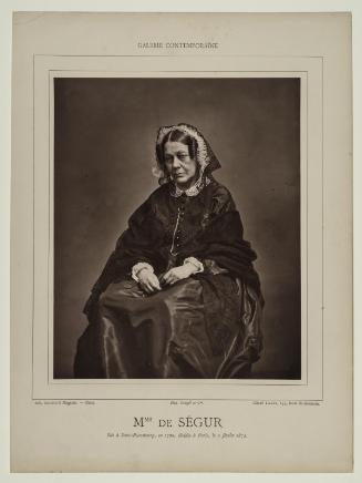 Portrait of Madame de Ségur from the Galerie Contemporaine Series