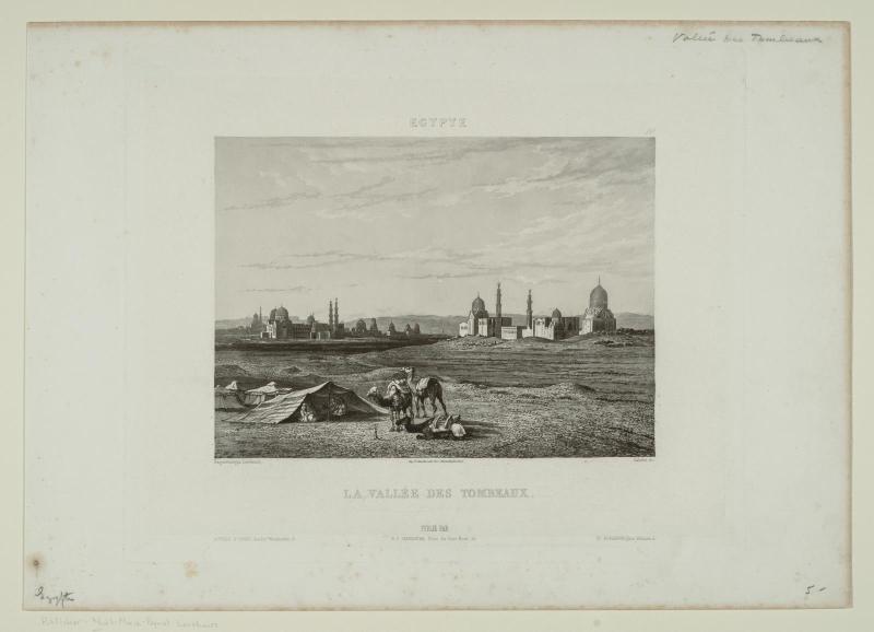 Egypt, Valley of the Tombs.  Plate from Excursions Daguerriennes.