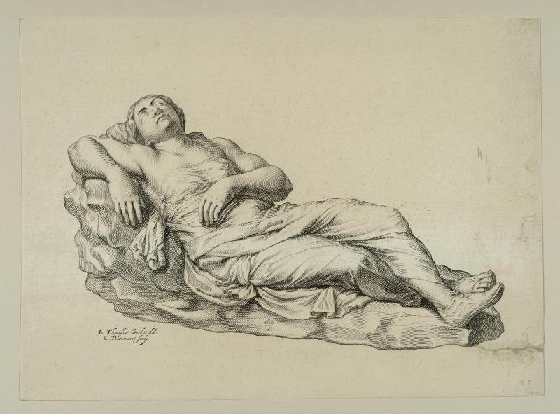 A sleeping woman