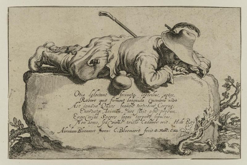 Pastoral scene with figure