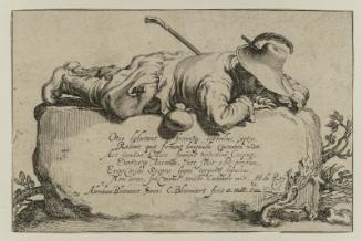 Pastoral scene with figure