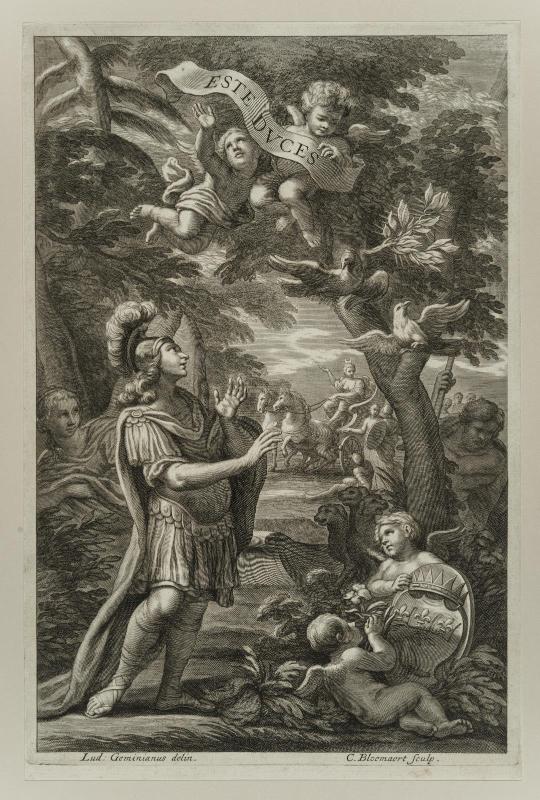 Aeneas finding the branch of gold