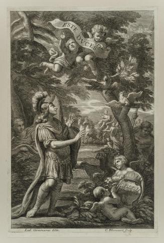 Aeneas finding the branch of gold