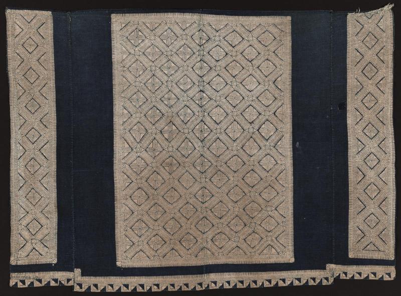 Decorated panel of baby carrier