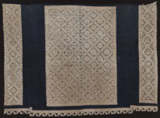 Decorated panel of baby carrier