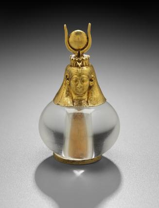 Hathor-headed crystal pendant