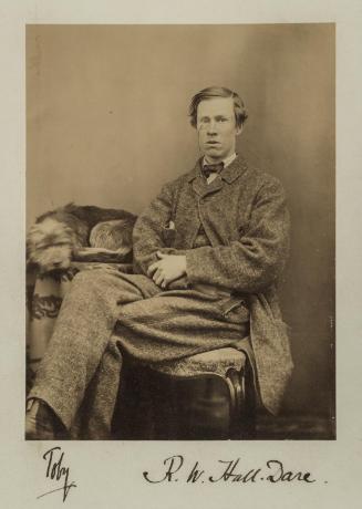 Portrait of Robert Westley Hall-Dare and His Dog Toby