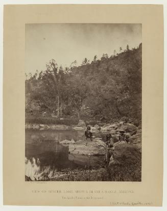 View on Apache Lake, Sierra Blanca Range, Arizona