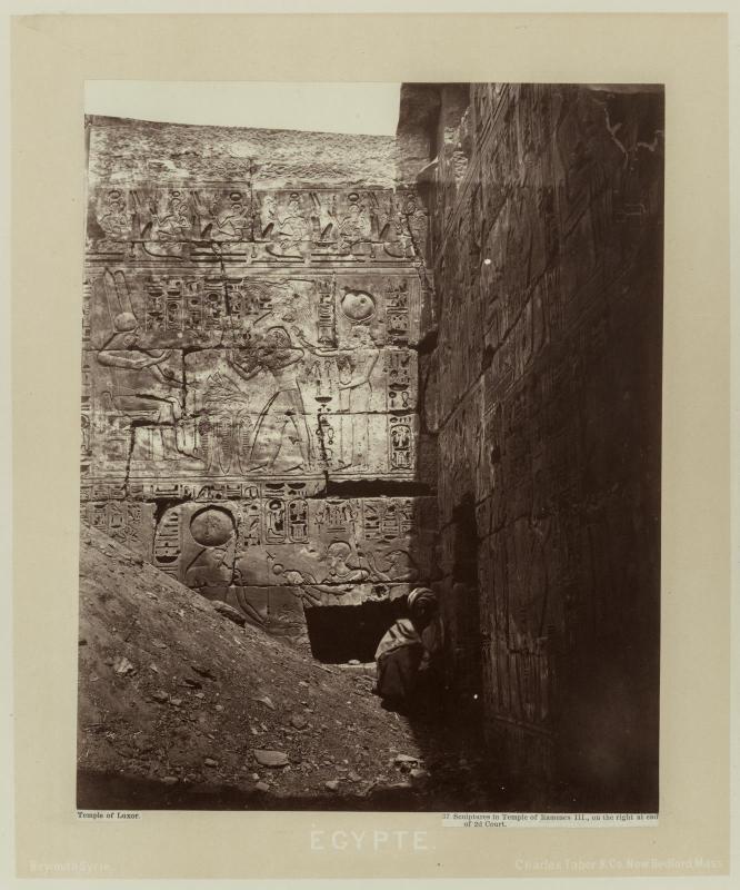 Temple of Luxor Egypt (37 sculptures in temple of Ramses III on the right end of 2nd court)