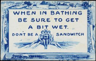 Don't Be A Sandwich postcard