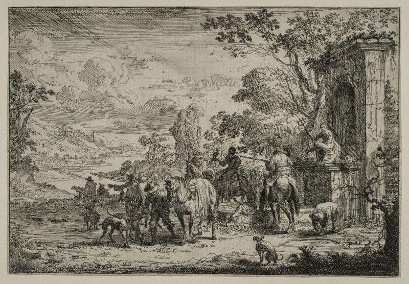 The Huntsmen at the Fountain