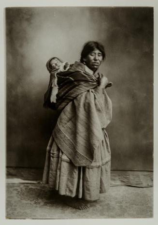 Bolivian Peasant Woman with Baby