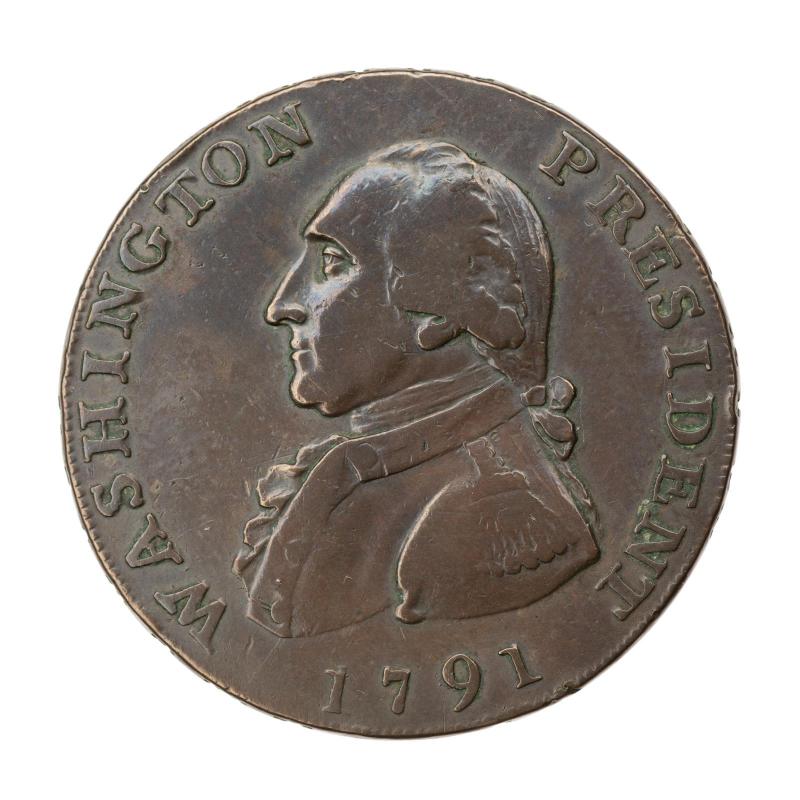 George Washington (One Cent Large Eagle reverse)