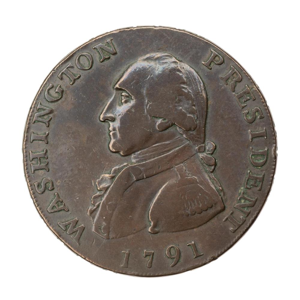 George Washington (One Cent Large Eagle reverse)