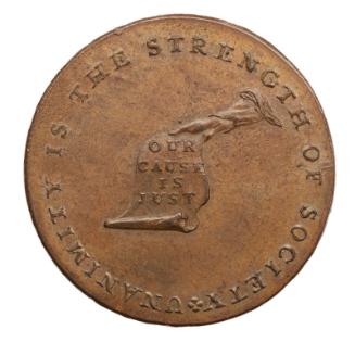 "Kentucky" Cent or Token (Starry Pyramid Halfpence)