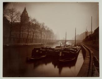 The Conciergerie and the Seine, fog in winter, 1st district