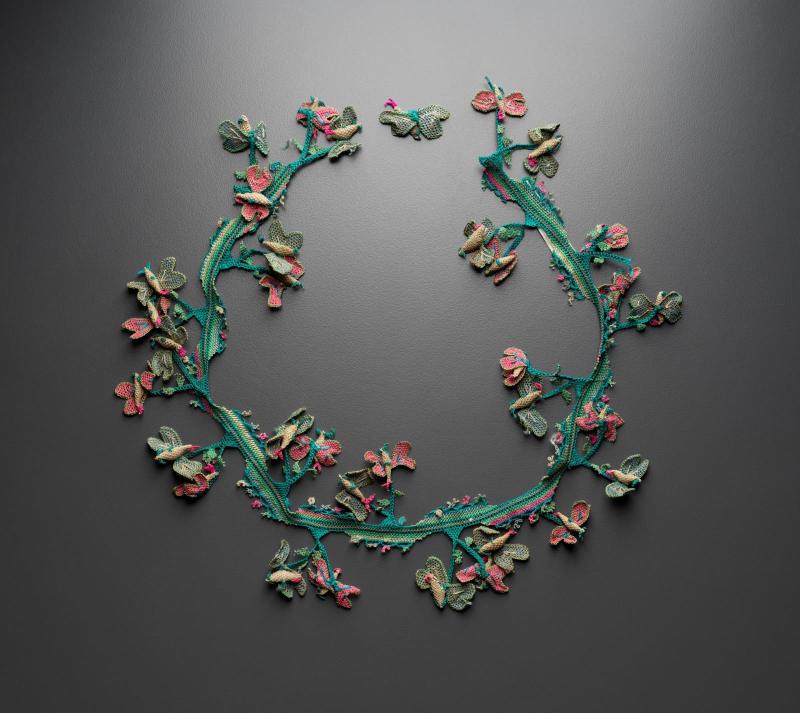 Ornament for a woman's fez (Oya) with detached portion