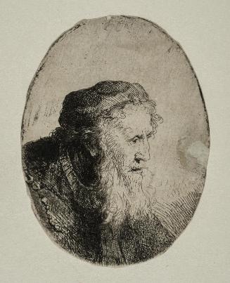 Bearded old man (in an oval)