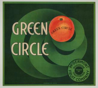 Green Circle Crate Label