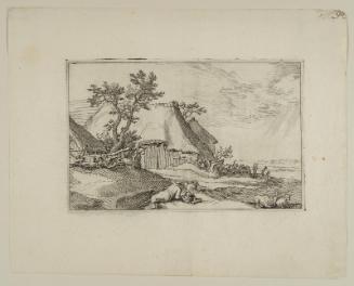 One of a series of 5 Landscape plates