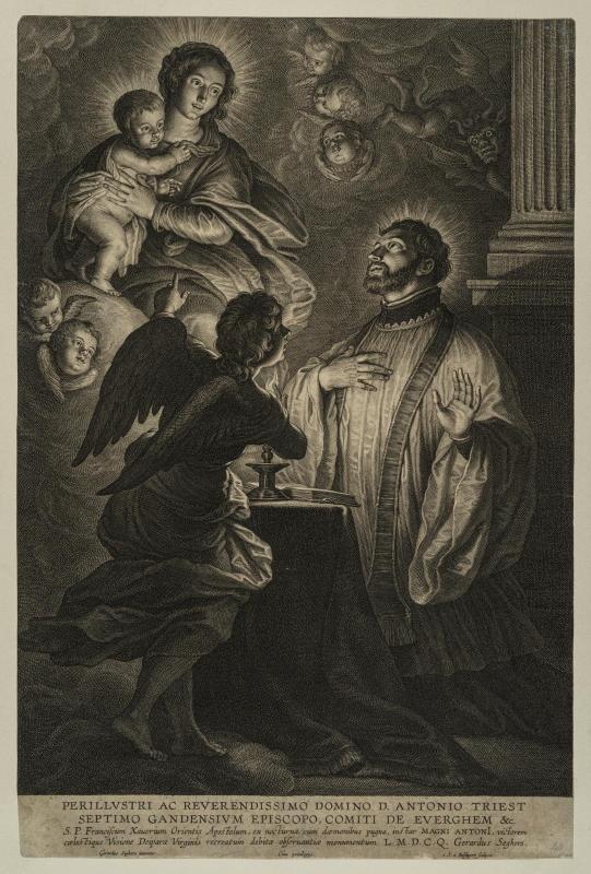 Madonna appearing to Saint Francis Xavier