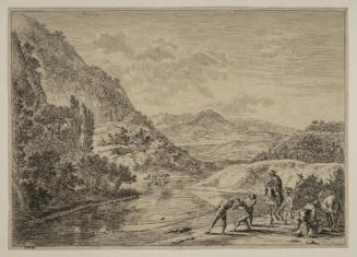 Fishermen at the Tiber near the Soracte