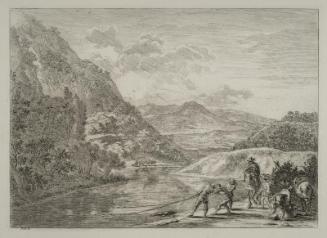 Fishermen at the Tiber near the Soracte