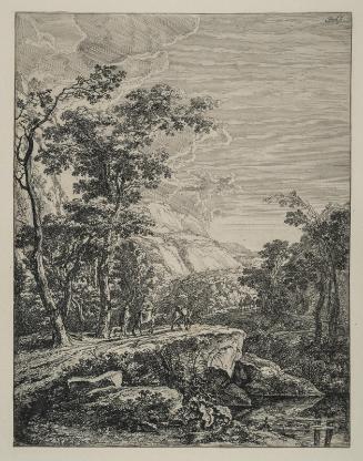 Landscape with a Woman on a Donkey