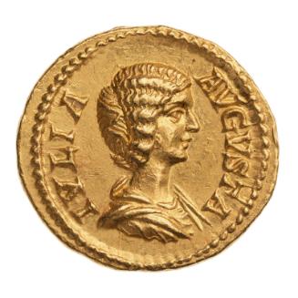 Aureus of Septimius Severus in the name of Julia Domna