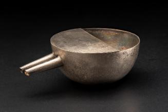 Spouted silver cup