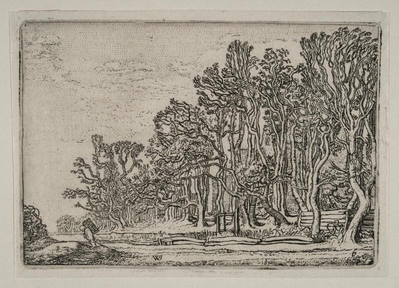 Landscape with Man Carrying Faggots