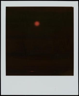 Red light glowing in the dark