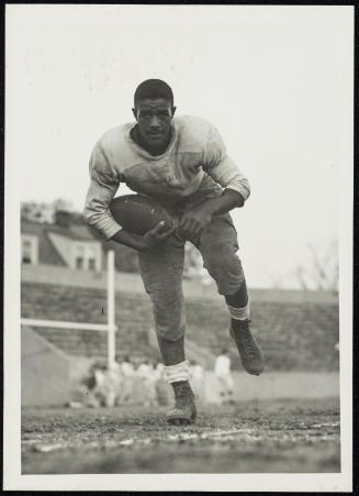 Young man with football