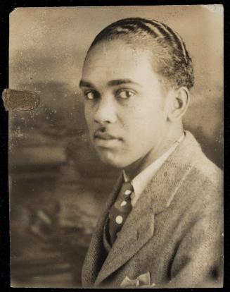 Bust-length portrait of a man with waves in hair