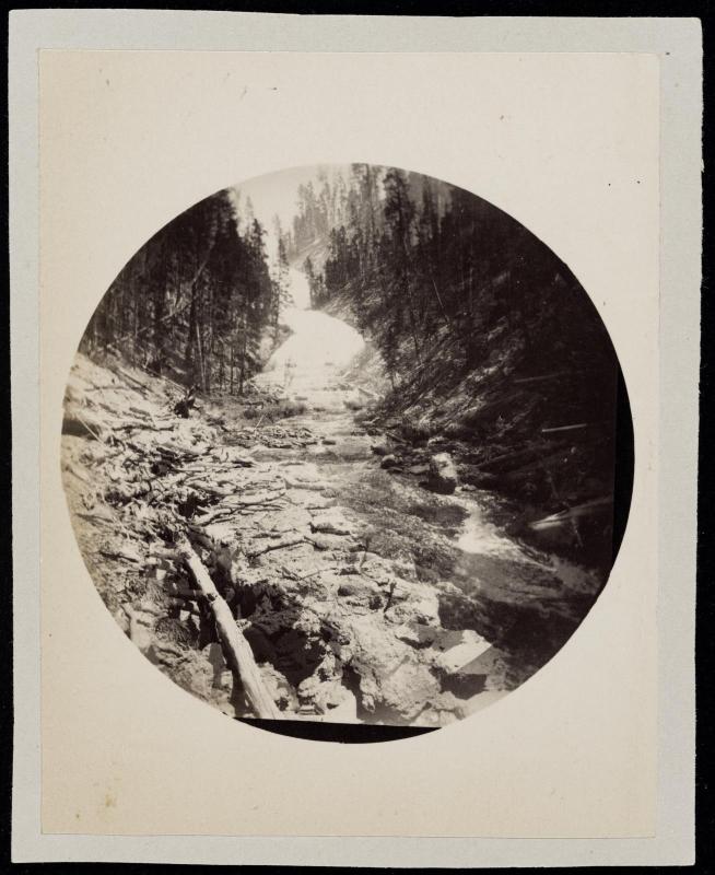 View of falls, Yellowstone