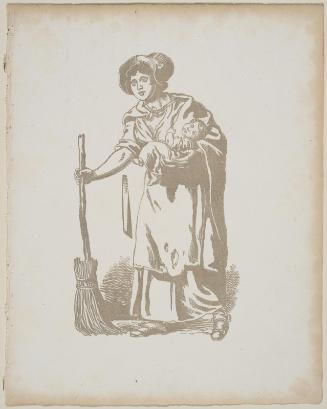 Female Street Sweeper and Child